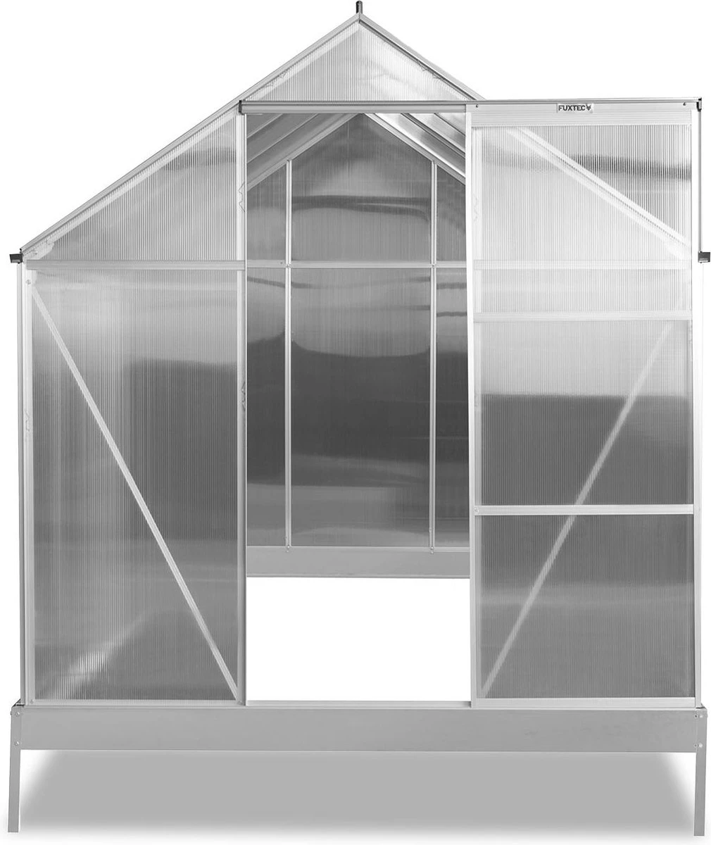FUXTEC Tuinkas 5,9m² - Broeikas - Kweekkas - Hobbykas - Aluminium/holle Kamerplaat - FX-GWH159 - Afbeelding 7