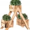 Merkloos Springos Bloembak | Bloembakken Voor Buiten | Plantenladder | 47 X 22 X 42 CM