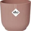 Elho Vibes Fold Rond Wielen 35 - Bloempot Voor Binnen - Ø 34.9 X H 32.4 Cm - Delicaat Roze