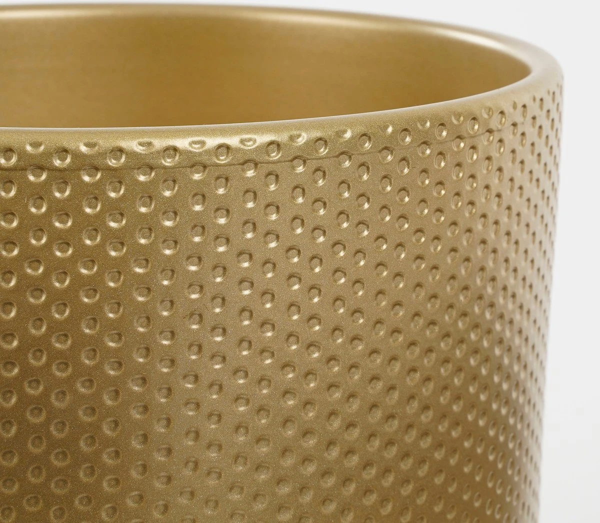 Mica Decorations Era Bloempot - H21,5 X Ø23 Cm - Reliëf - Goud - Afbeelding 3