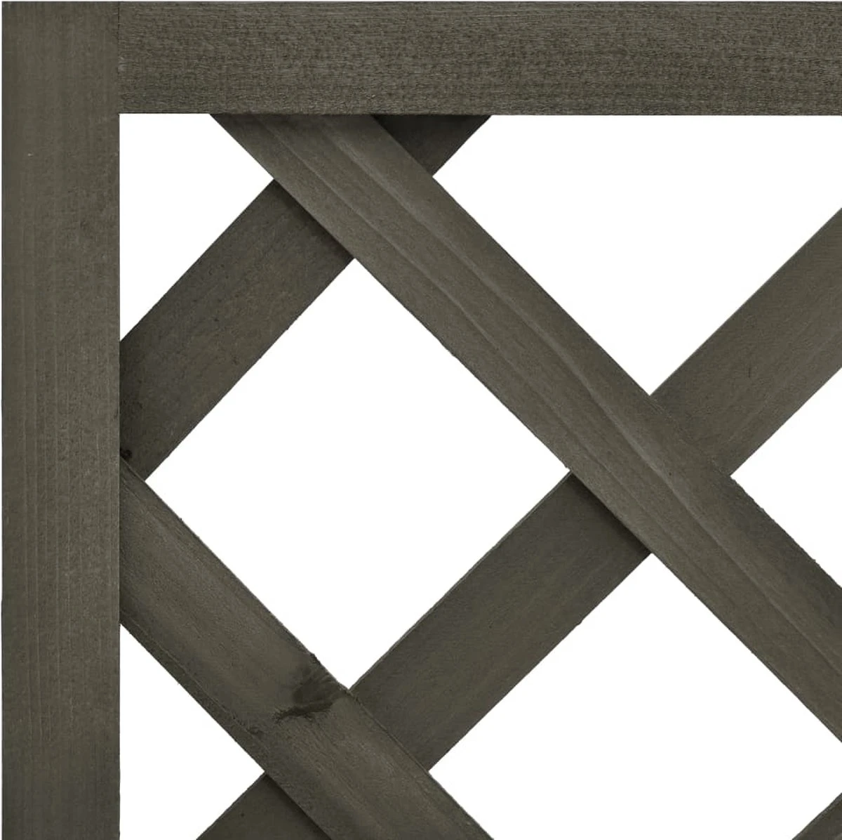 VidaXL Latwerkplantenbak 50x25x90 Cm Massief Vurenhout Grijs