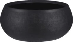 Mica Decorations Douro Ronde Schaal - H14 X Ø34cm - Terracotta - Zwart