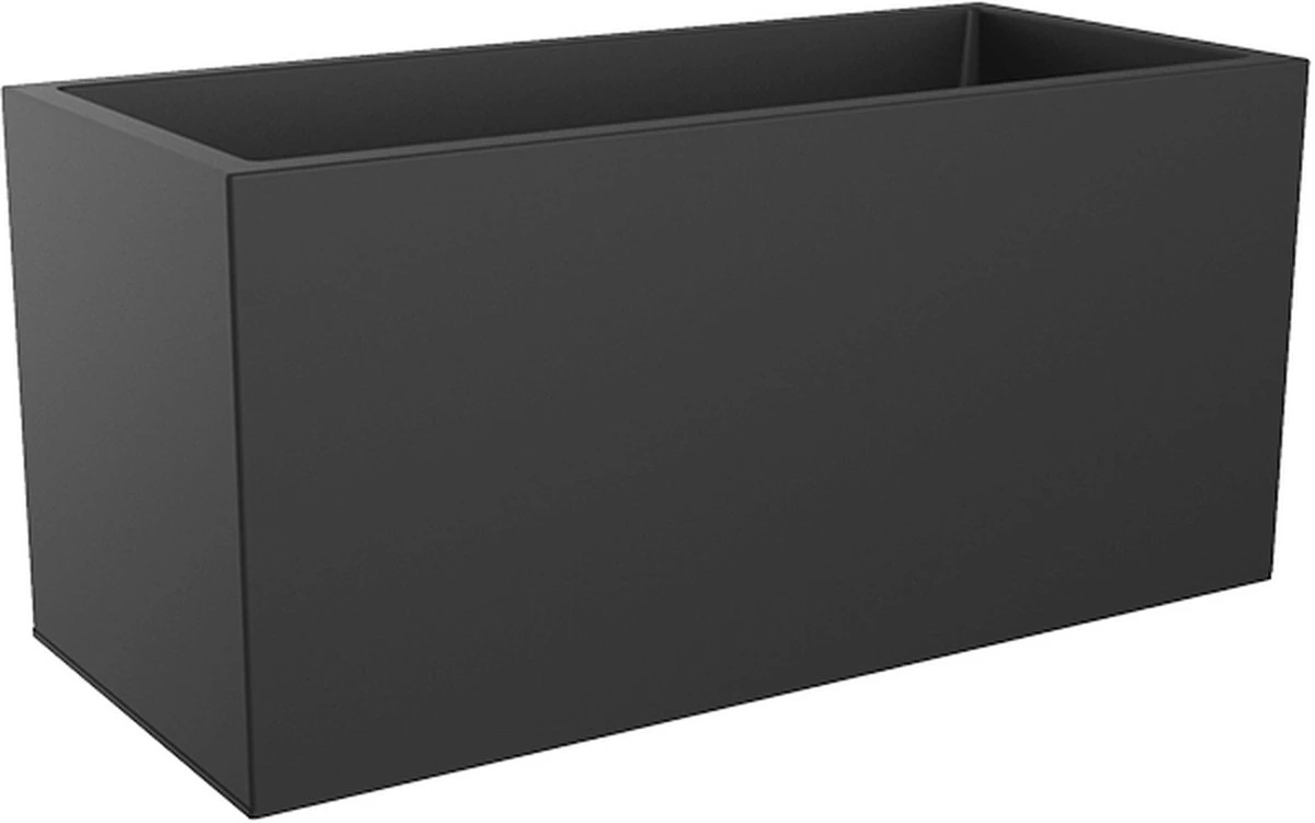 Elho Vivo Matt Finish Lang Wielen 90 - Grote Staande Plantenbak Voor Binnen & Buiten - Gemaakt Van Gereycled Plastic - L 39 X W 88 X H 41 Cm - Zwart - Afbeelding 10