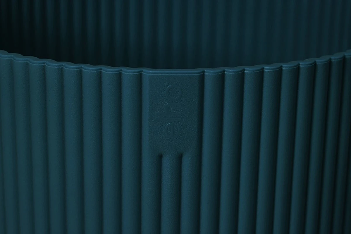 Elho Vibes Fold Rond 22 - Bloempot Voor Binnen - Ø 22.0 X H 20.2 Cm - Diepblauw - Afbeelding 9