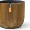 Capi Europe - Bloempot Bol Groove - 23x21 - Goud - Bloempot Voor Binnen - BGVGB134