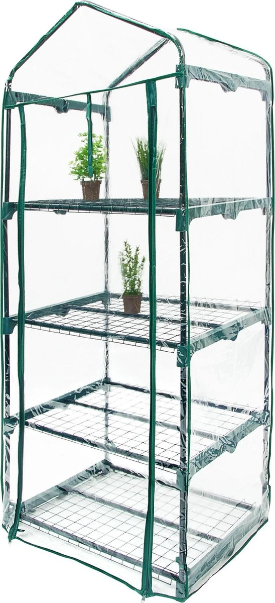 Relaxdays Tuinkas - Foliekas Balkon - Broeikas - Kweekkas - Verkrijgbaar In 3 Afmetingen - 4 - Afbeelding 4