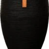 Capi Europe - Vaas Elegant Deluxe Rib NL - 45x72 - Zwart - Voor Binnen En Buiten - KBLR1138