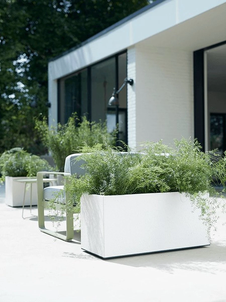 Elho Vivo Matt Finish Lang Wielen 90 - Grote Staande Plantenbak Voor Binnen & Buiten - Gemaakt Van Gereycled Plastic - L 39 X W 88 X H 41 Cm - Zwart - Afbeelding 8